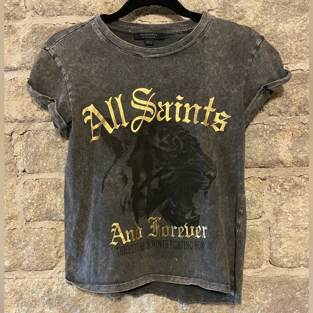 All Saints Tiger Graphic Tee